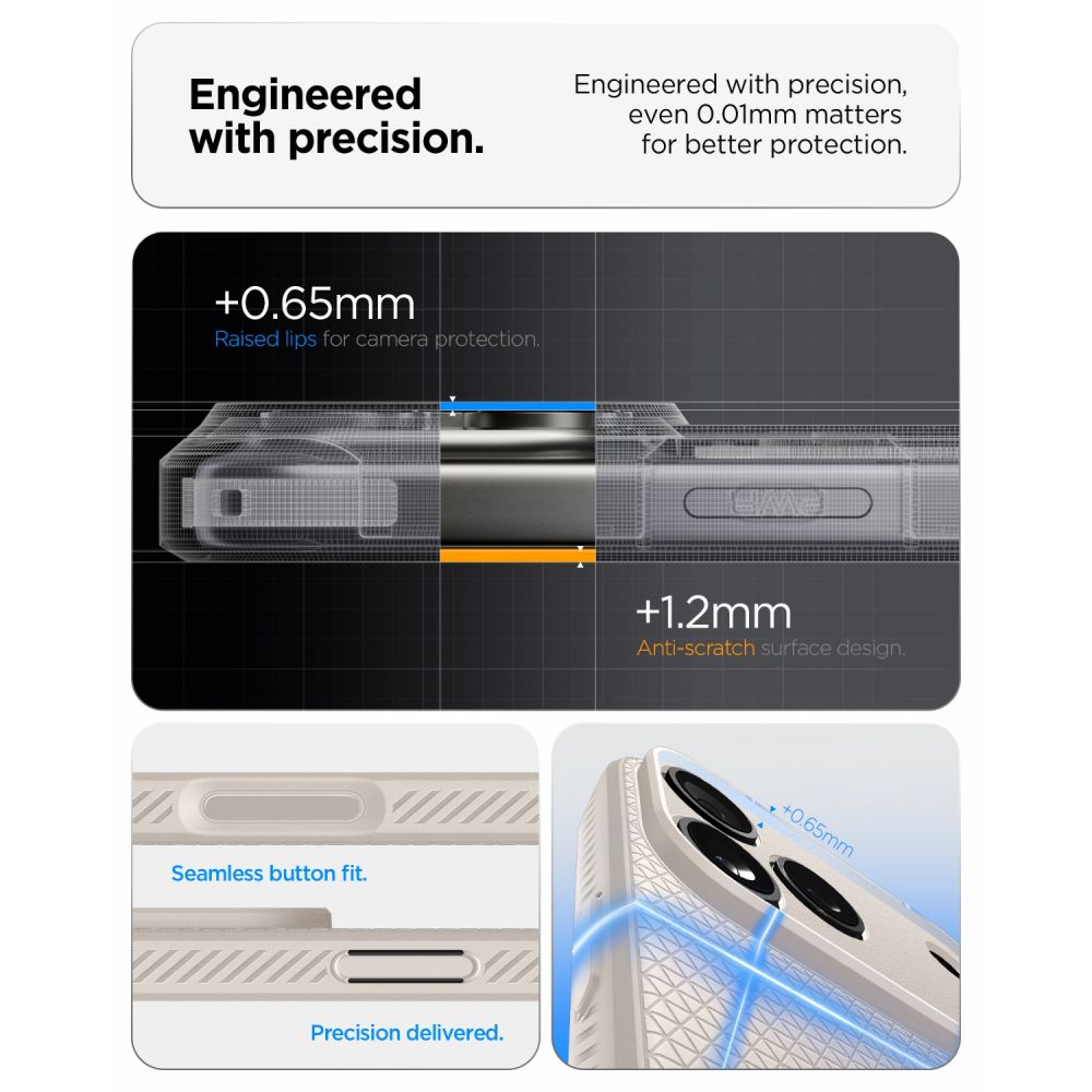 Spigen Liquid Air-etui til iPhone 18 Pro / 17 Pro – Titanium
