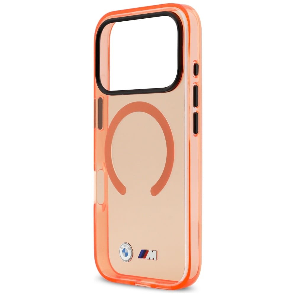 BMW M IML-metal-logoer, MagSafe-etui til iPhone 17 Pro Max – Pro Orange