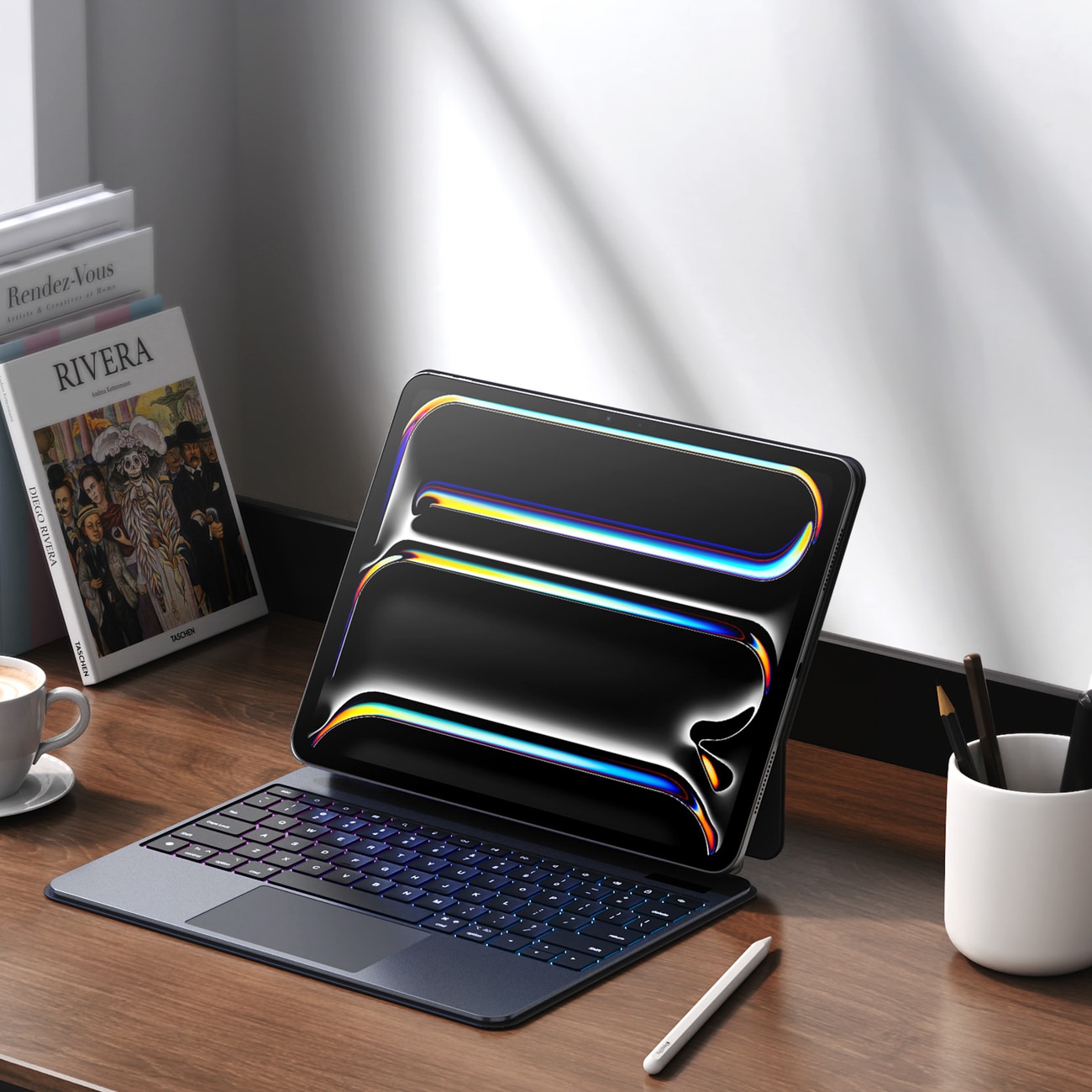 Dux Ducis (MK-serien) tastaturtaske til iPad Pro 13" (2024) – sort