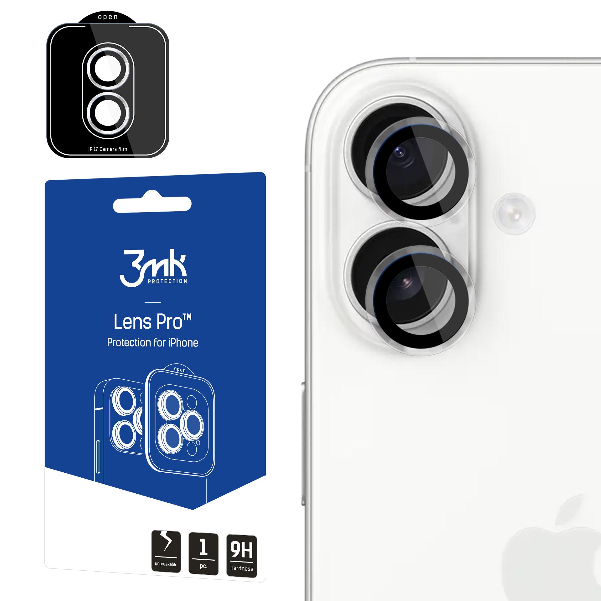 3mk Lens Protection Pro – kameralinsglas för Apple iPhone 17 – transparent