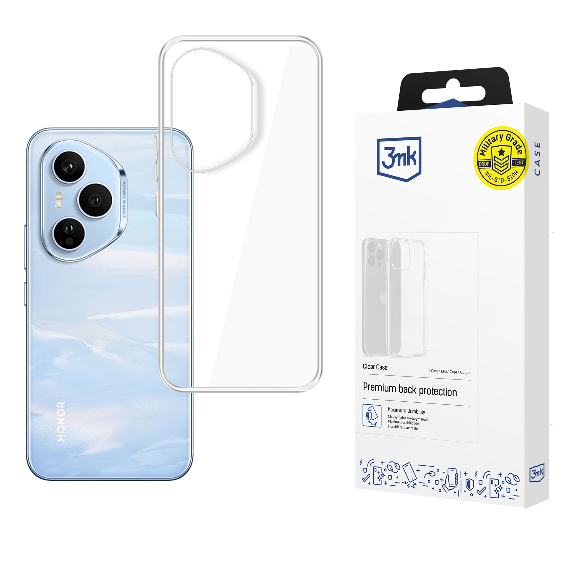 3mk genomskinligt skal till Honor 400 Pro – transparent