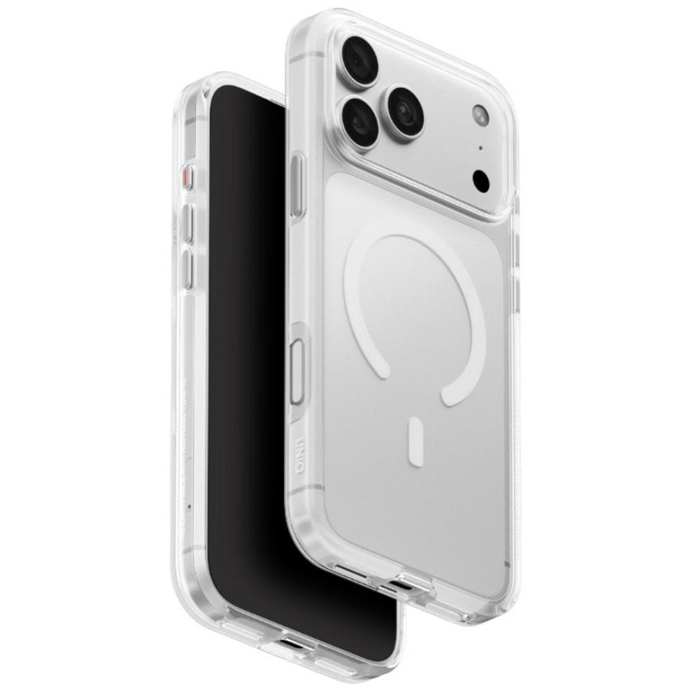 Uniq Clario Magclick-laddningsfodral för iPhone 18 Pro Max / 17 Pro Max – genomskinligt