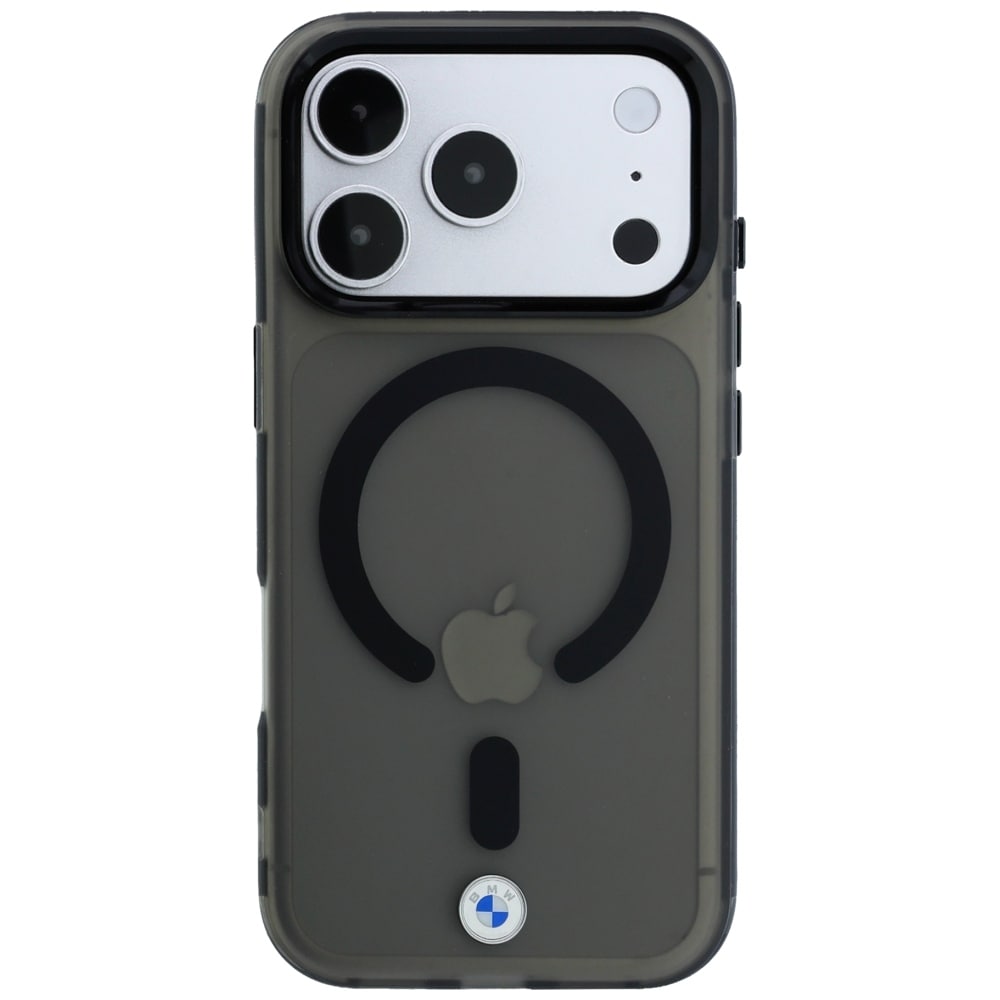 BMW Sign MagSafe-etui med frostet IML og MetalL-logo til iPhone 17 Pro Max / 18 Pro Max – Sort