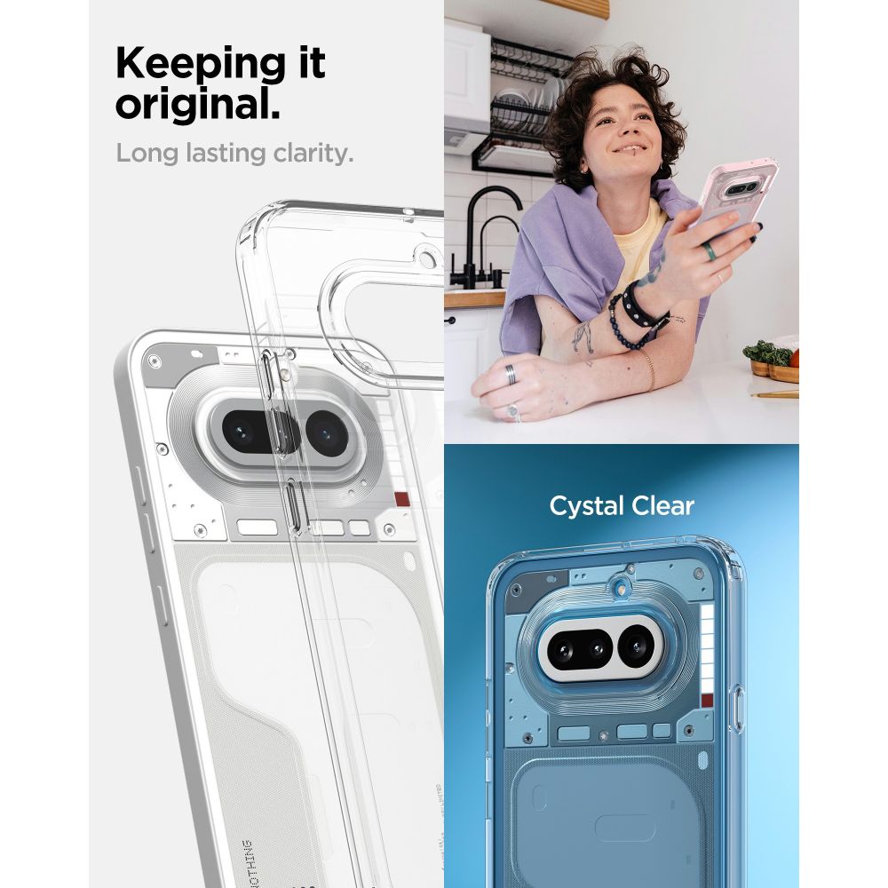 Spigen Ultra Hybrid-etui til Nothing Phone 4A – gennemsigtigt