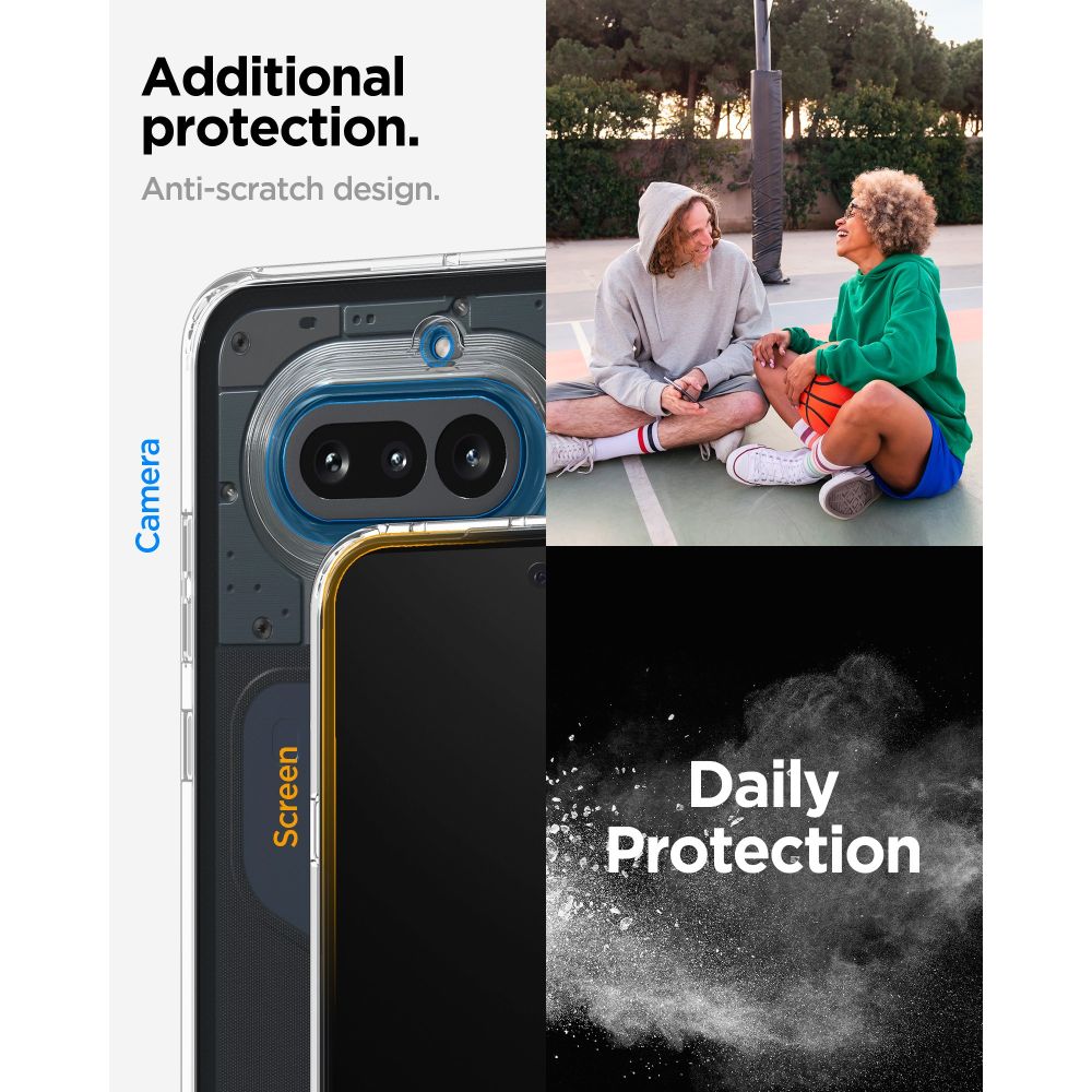 Spigen Ultra Hybrid-etui til Nothing Phone 4A – gennemsigtigt