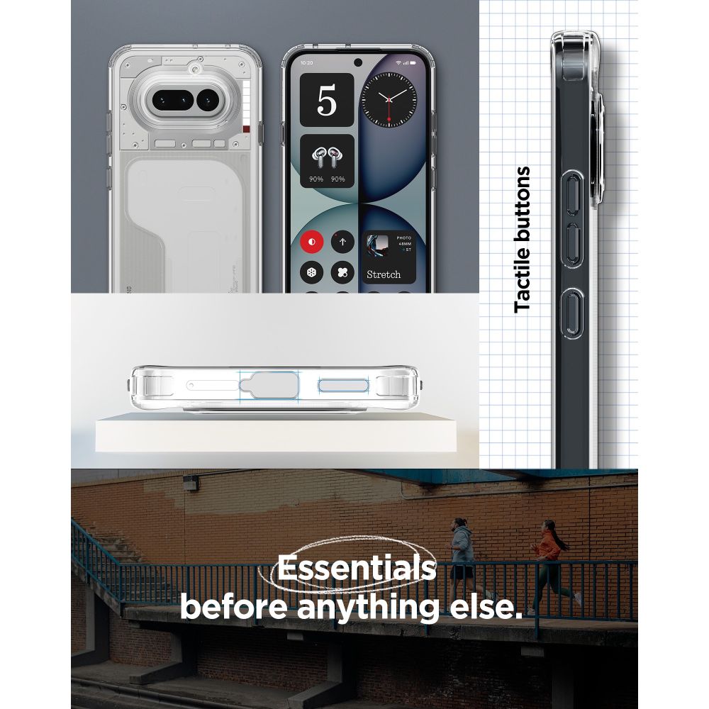 Spigen Ultra Hybrid-etui til Nothing Phone 4A – gennemsigtigt