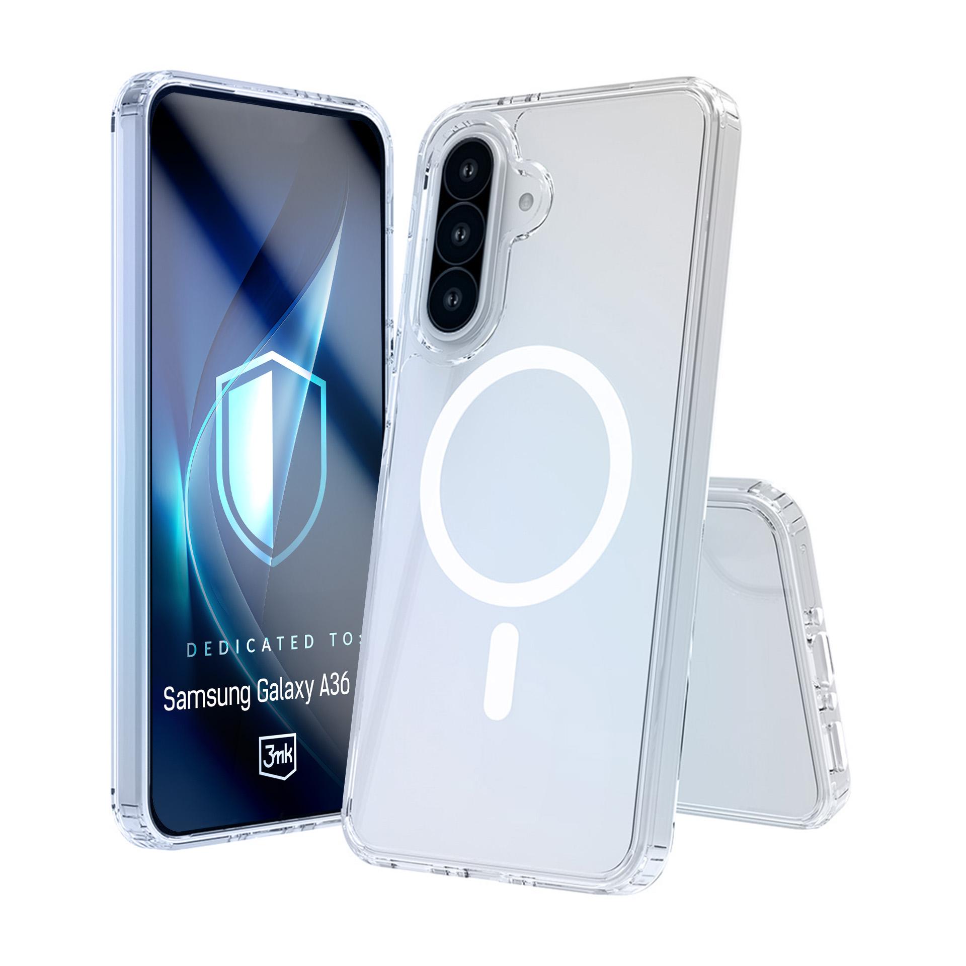 3mk Armor MagCase för Samsung Galaxy A36 – genomskinligt