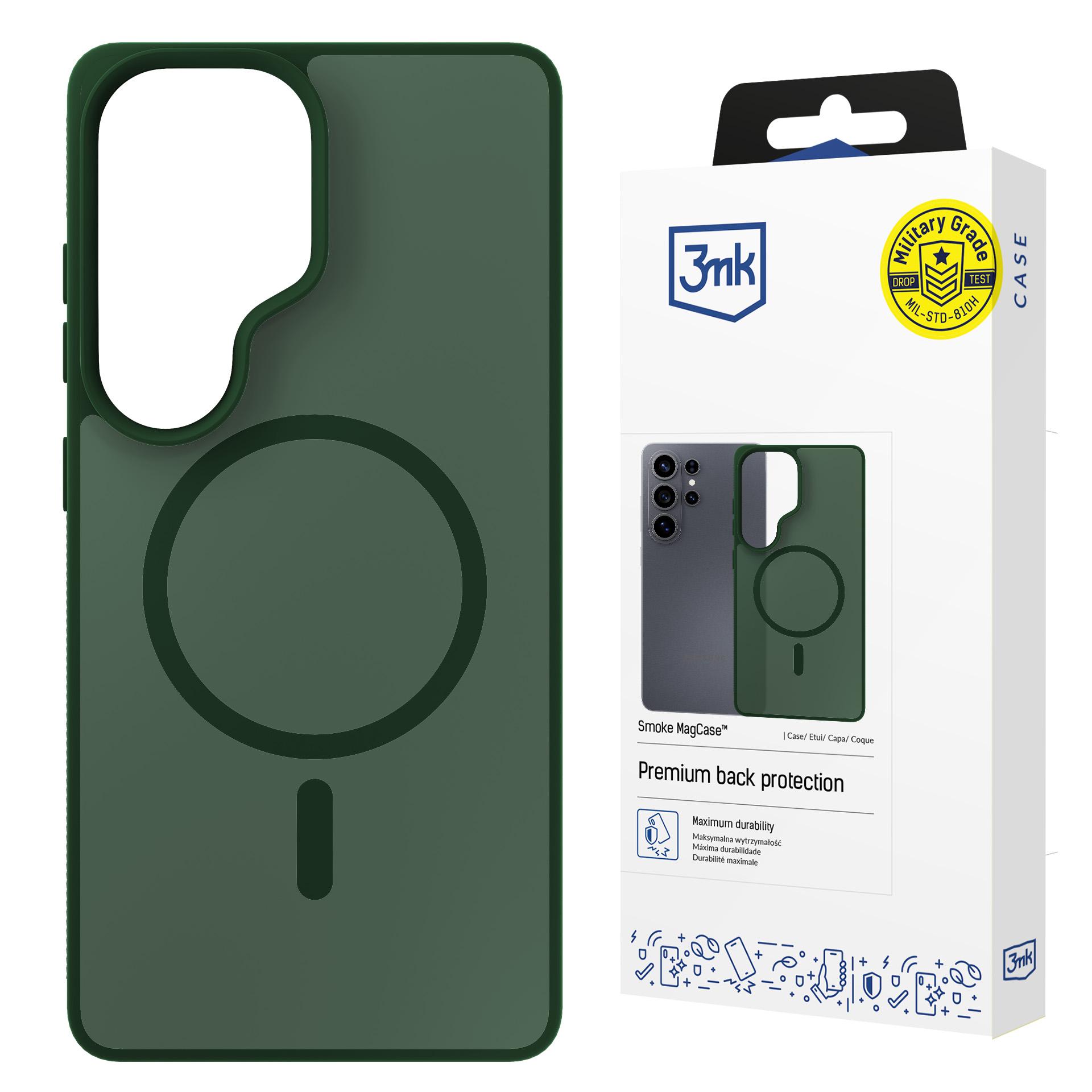3mk Smoke MagCase till Samsung Galaxy S26 Ultra – grön