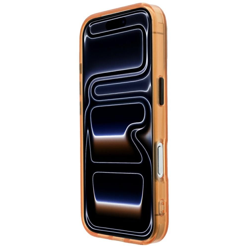 BMW M IML-etui m. frostet metal-logo/-detaljer og MagSafe til iPhone 17/18 Pro – Orange