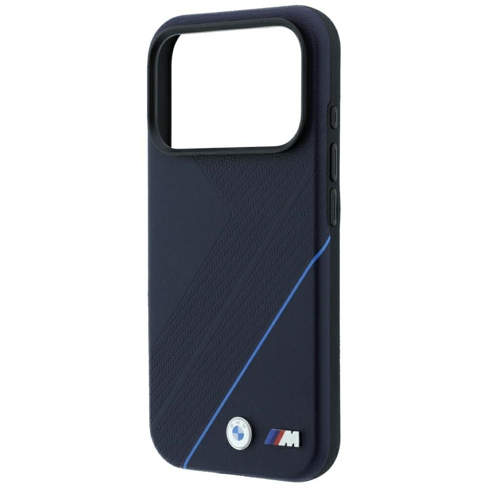 BMW M Tire Track Blue Line MagSafe-etui til iPhone 17 Pro Max / 18 Pro Max – marineblå
