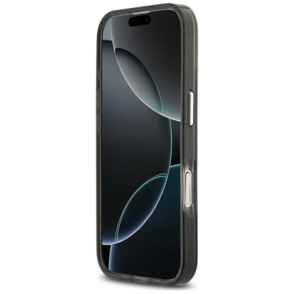Guess IML-etui med gradient-trekantlogo og MagSafe til iPhone 17 – sort