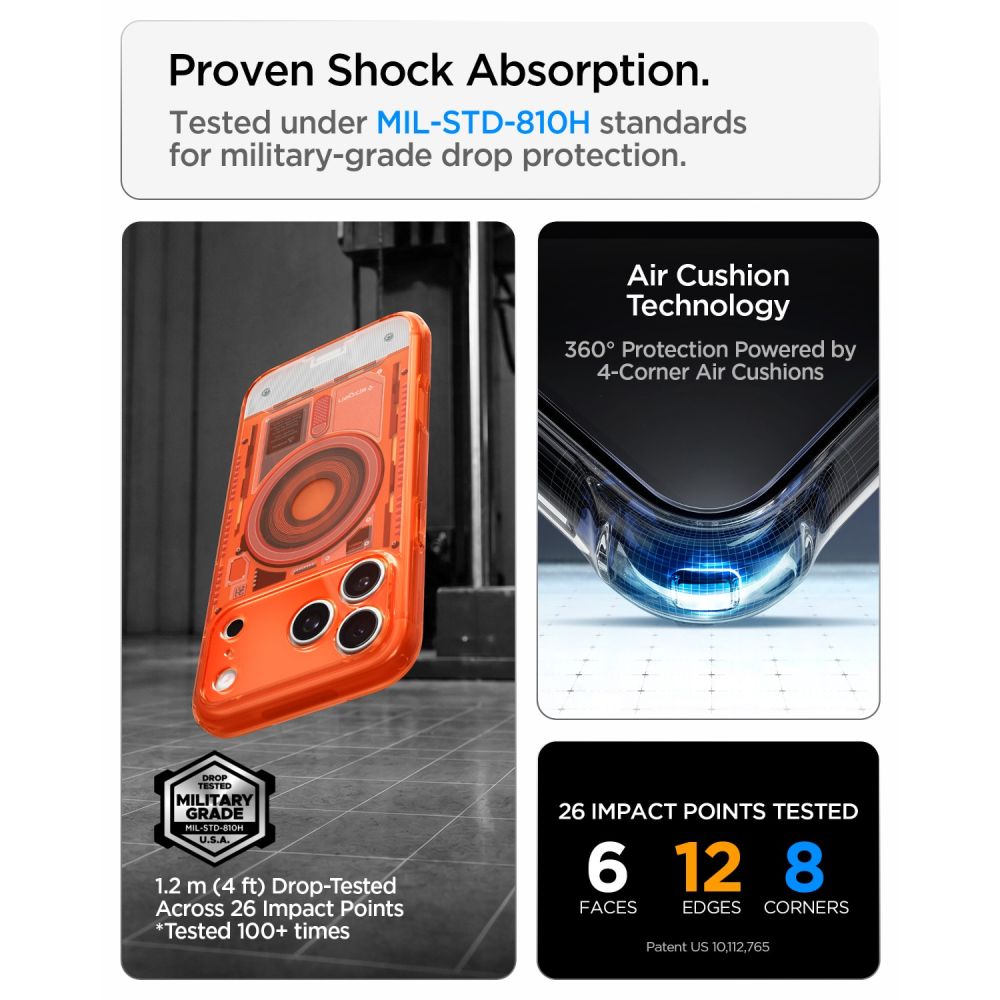 Spigen Ultra Hybrid MagSafe-etui til iPhone 18 Pro Max / 17 Pro Max – Orange