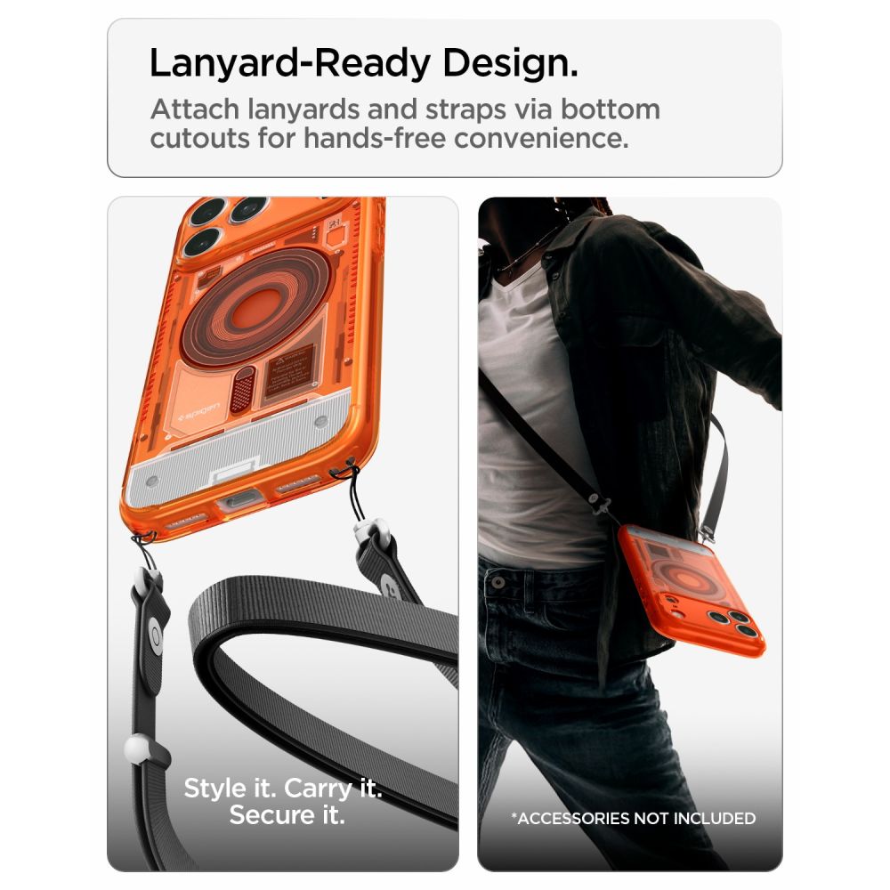 Spigen Ultra Hybrid MagSafe-etui til iPhone 18 Pro Max / 17 Pro Max – Orange