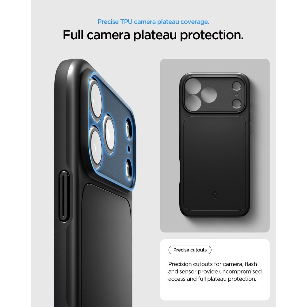 Spigen Thin Fit MagSafe-etui til iPhone 18 Pro Max / 17 Pro Max – Sort
