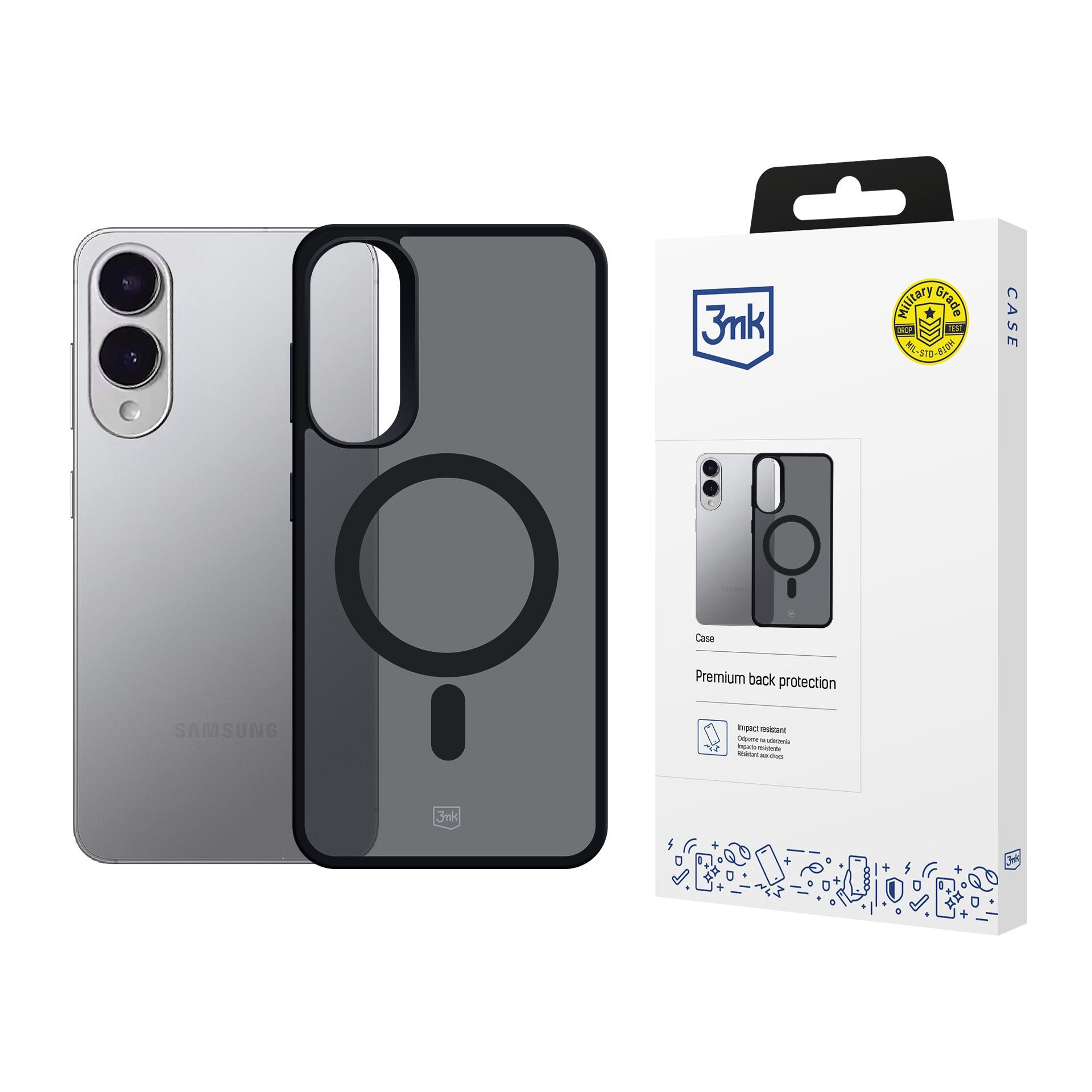 3mk Smoke MagCase Samsung Galaxy S25 Edge – Svart