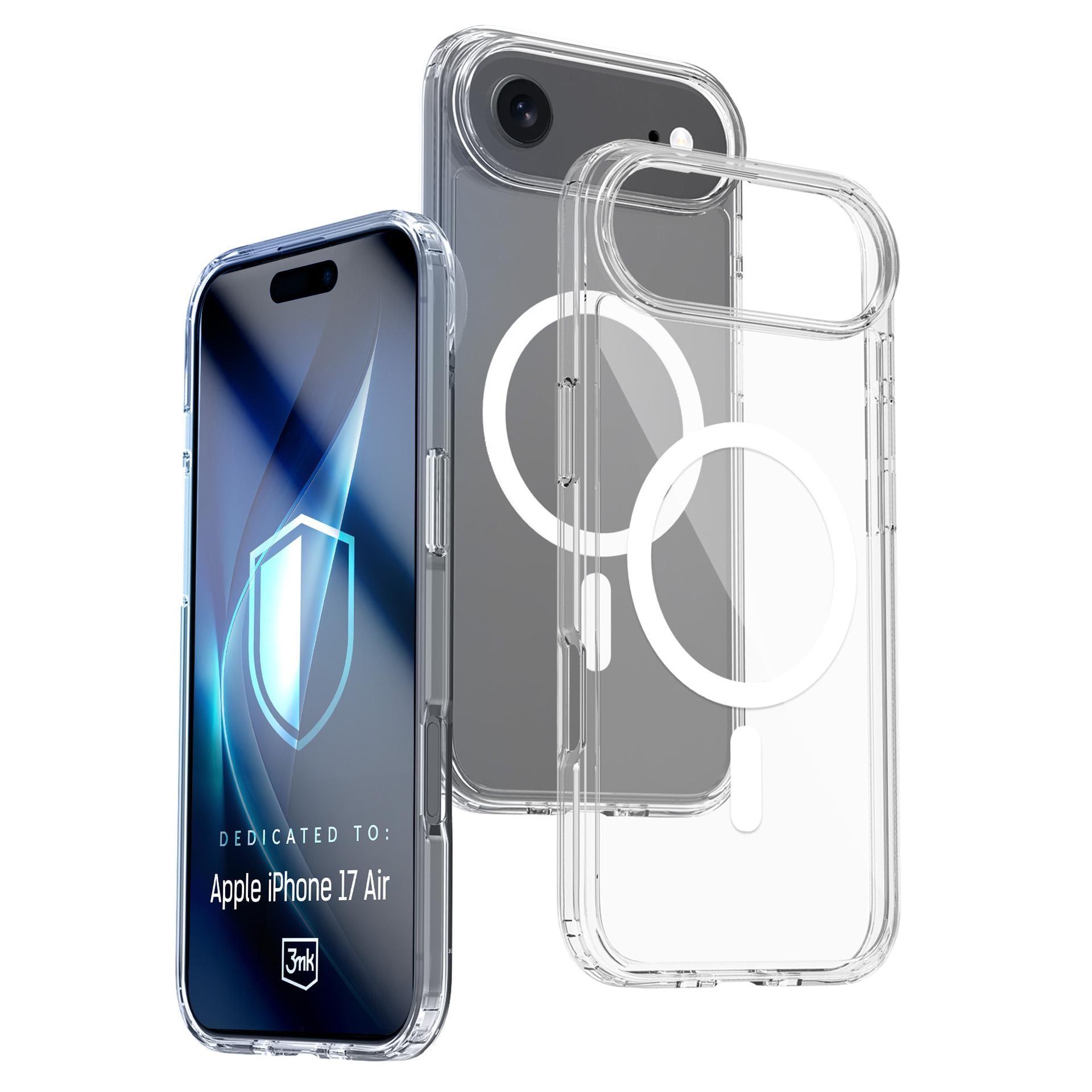 3mk Armor MagCase för iPhone 17 Air – genomskinligt