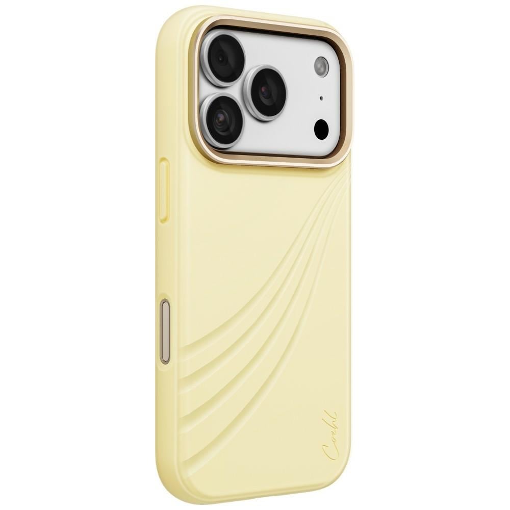 Uniq Coehl Serina magnetiskt laddningsfodral för iPhone 18 Pro / 17 Pro – Gult