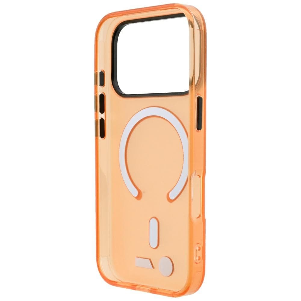 BMW M IML-etui m. frostet metal-logo/-detaljer & MagSafe til iPhone 17/18 Pro Max – Orange