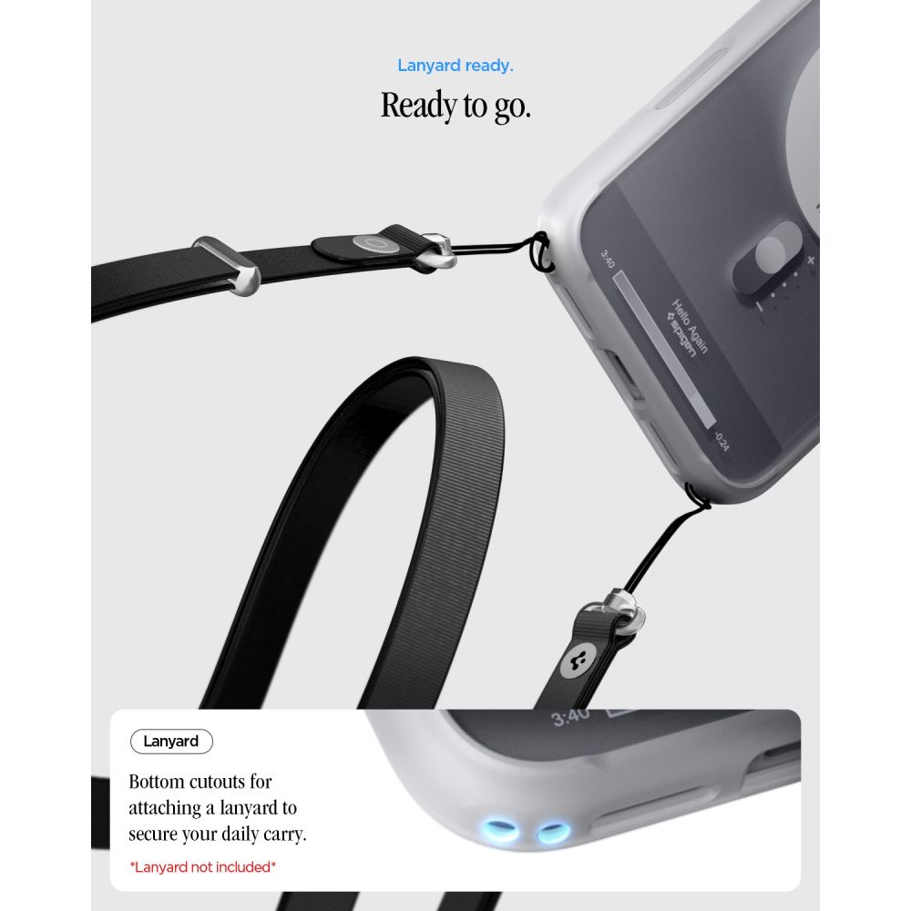 Spigen Ultra Hybrid MagSafe-etui til iPhone 18 Pro / 17 Pro – sølv