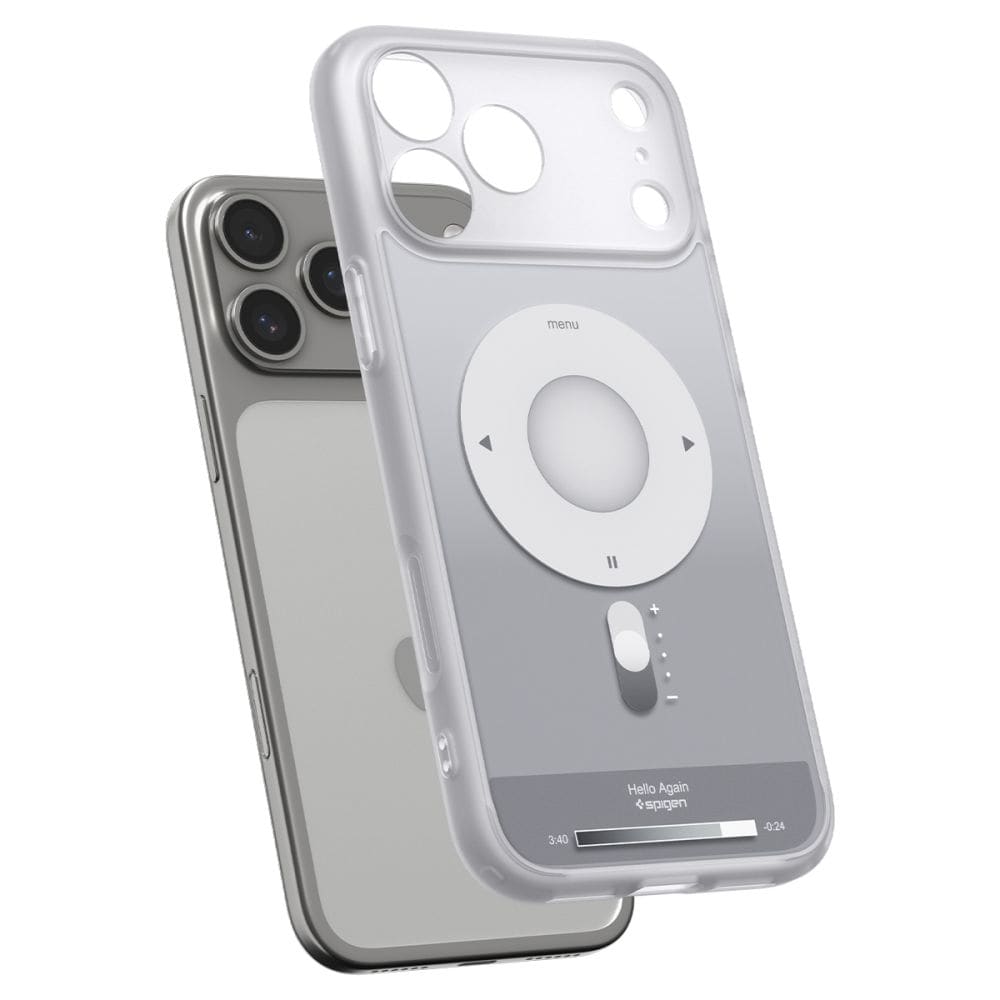 Spigen Ultra Hybrid MagSafe-etui til iPhone 18 Pro / 17 Pro – sølv
