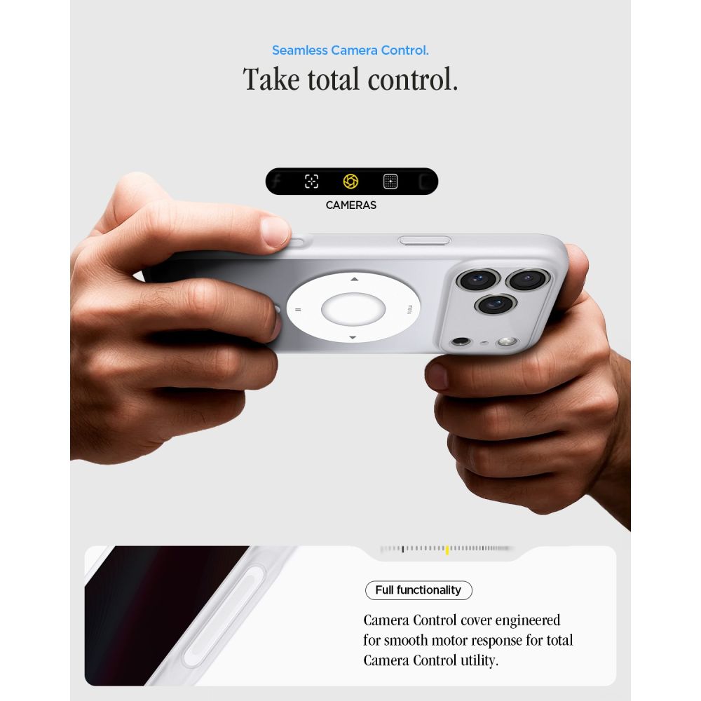 Spigen Ultra Hybrid MagSafe-etui til iPhone 18 Pro / 17 Pro – sølv
