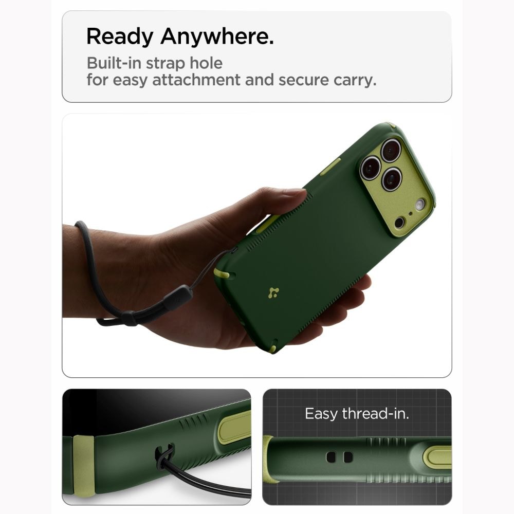 Spigen Nano Pop MagSafe-etui til iPhone 18 Pro / 17 Pro – Grøn