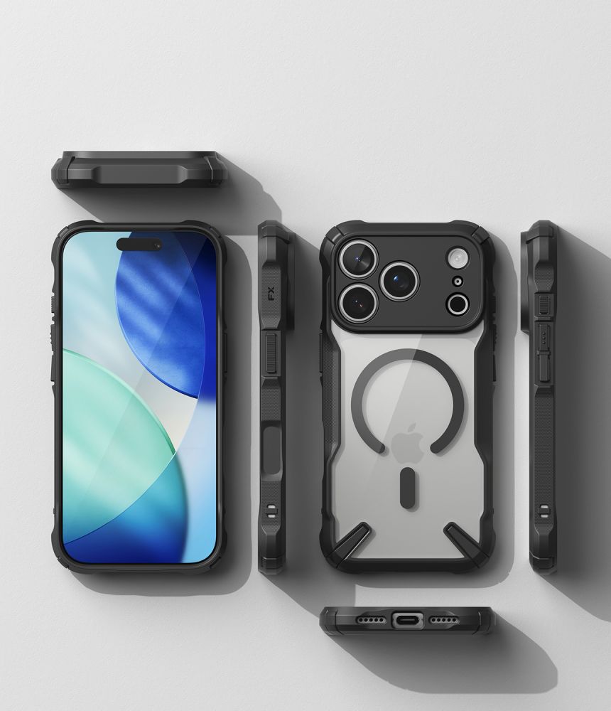Ringke Fusion X magnetisk MagSafe-etui til iPhone 18 Pro Max / 17 Pro Max – Sort