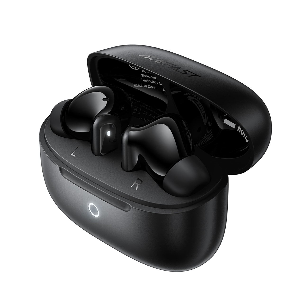Acefast W7 TWS trådlösa in-ear-hörlurar med ENC – svarta