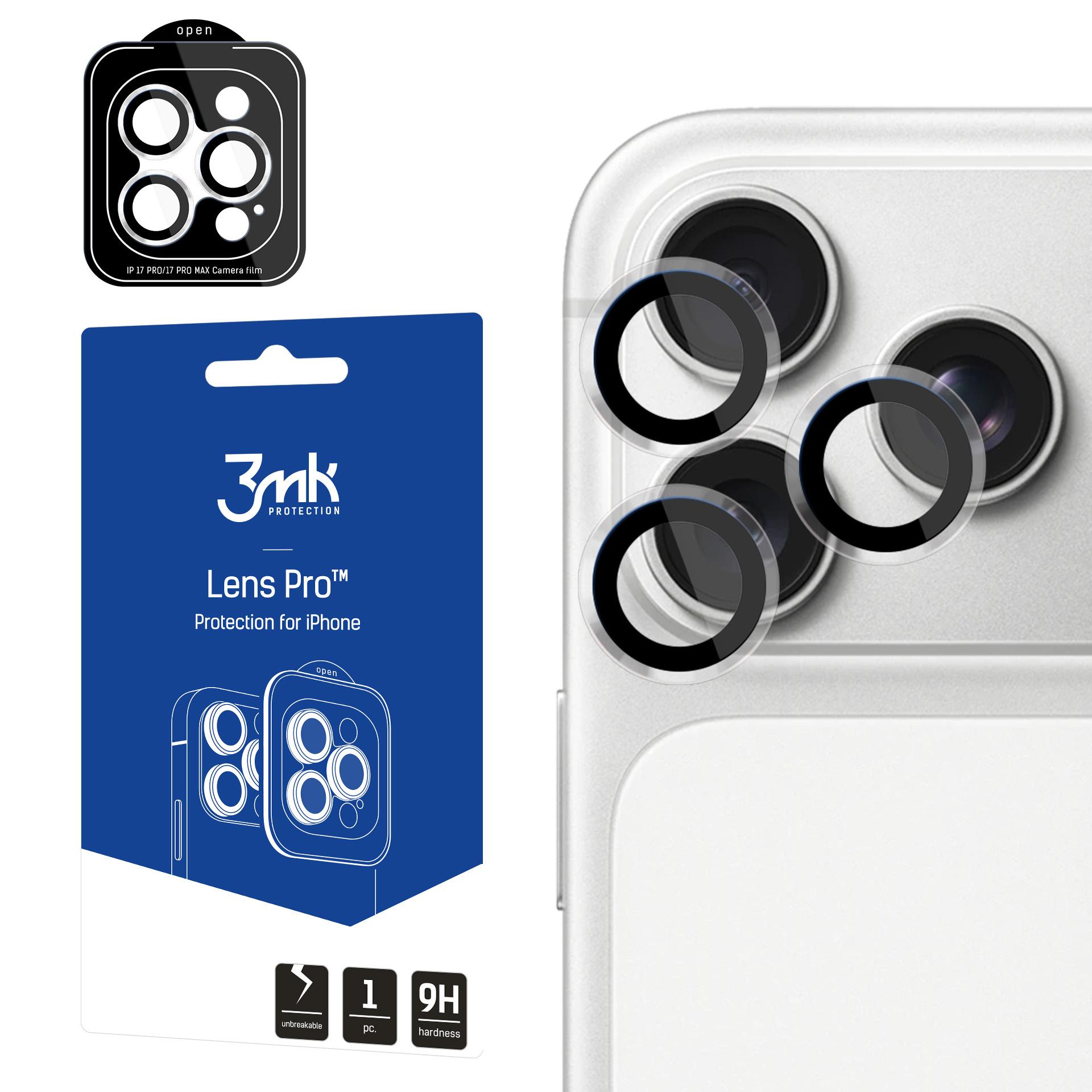 3mk Lens Protection Pro kameralinsglas för Apple iPhone 17 Pro /17 Pro Max – transparent