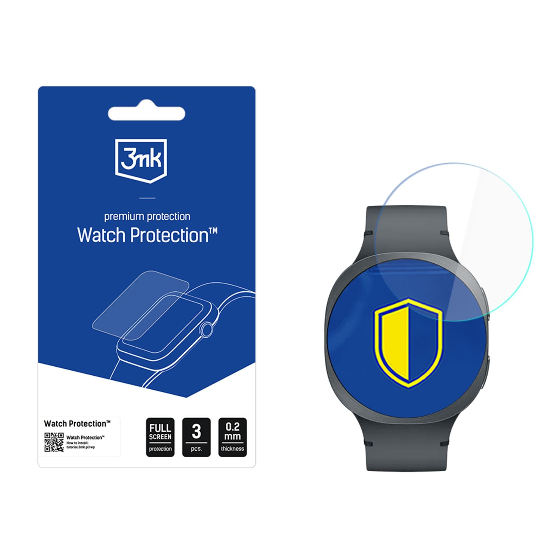 3mk Watch Protection FlexibleGlass hybridglas till Samsung Galaxy Watch 8 44 mm