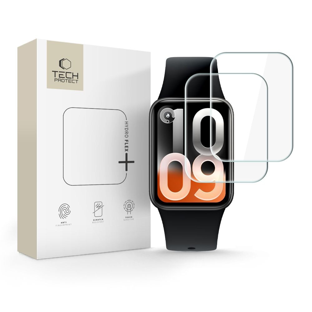 Tech-Protect Hydro flex+ 2-pack hydrogel-skyddsfilm för Xiaomi Smart Band 10 Pro
