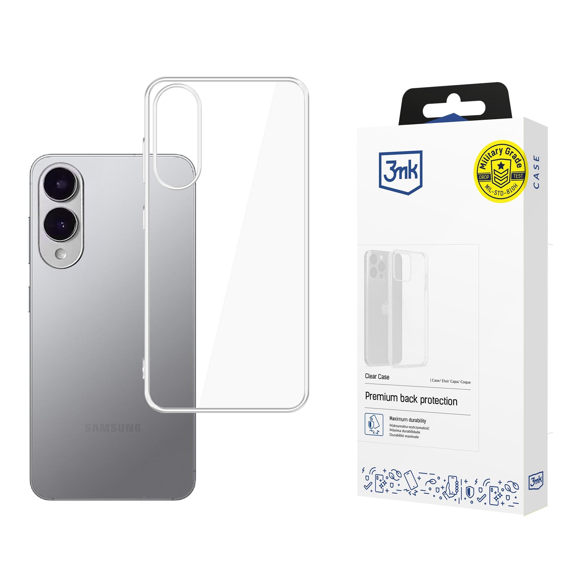 3mk genomskinligt skal till Samsung Galaxy S25 Edge – transparent
