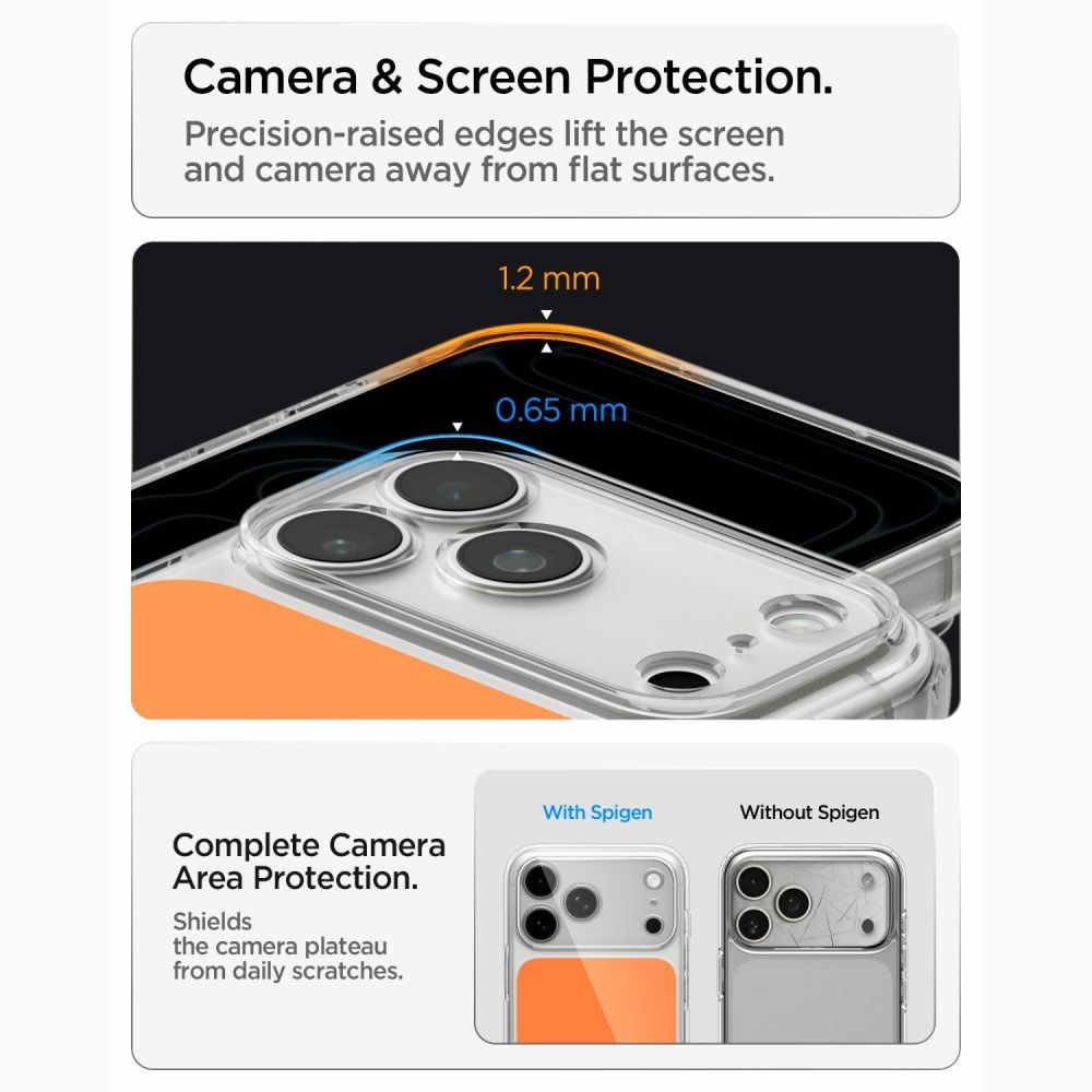 Spigen Ultra Hybrid MagSafe-etui til iPhone 18 Pro / 17 Pro – Orange