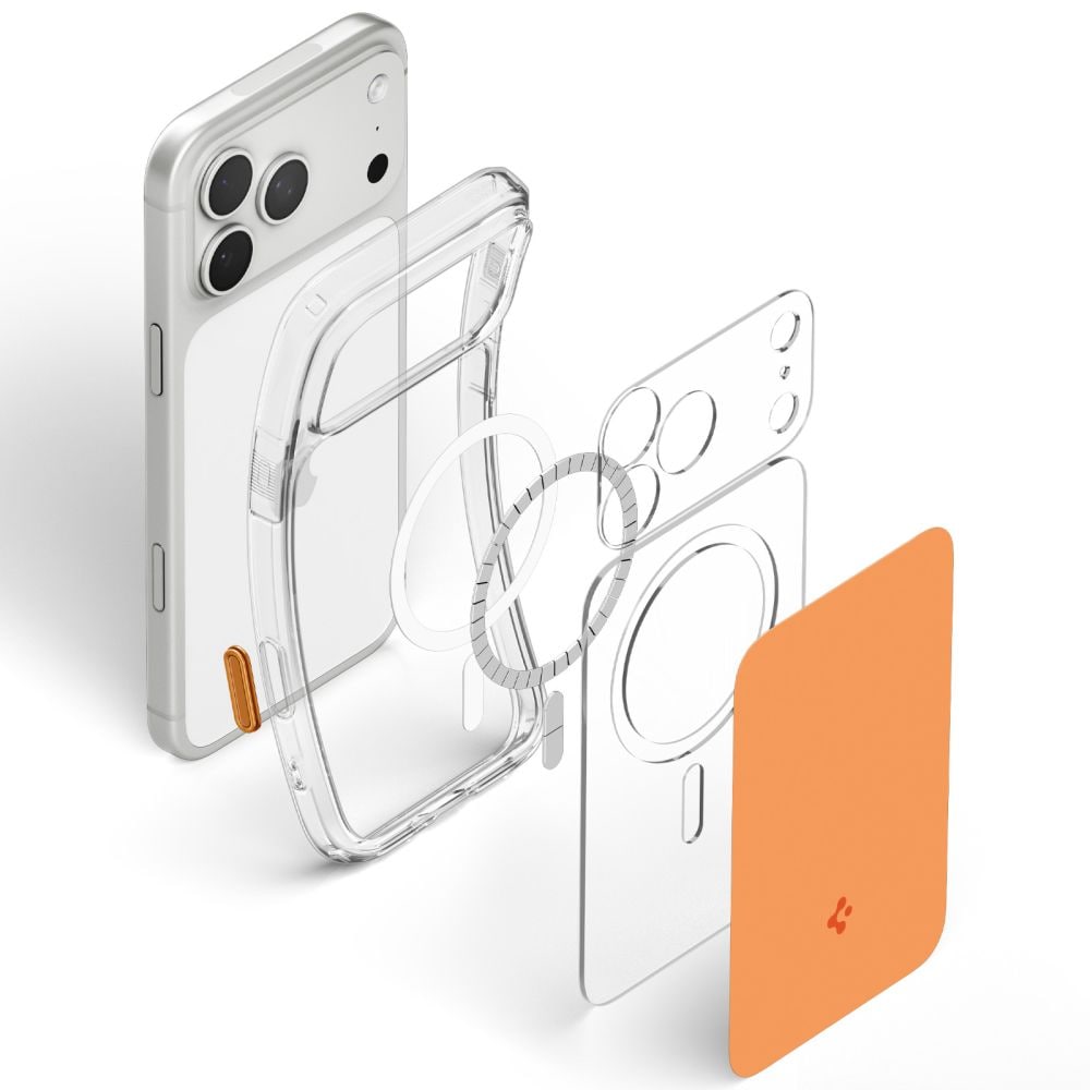 Spigen Ultra Hybrid MagSafe-etui til iPhone 18 Pro / 17 Pro – Orange