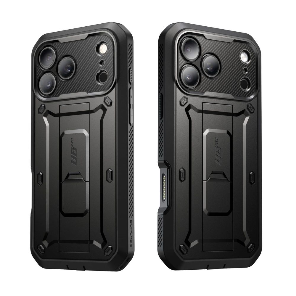 Supcase Unicorn Beetle Pro-etui til iPhone 18 Pro / 17 Pro – Sort
