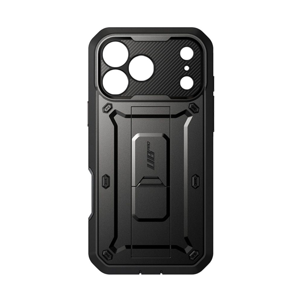 Supcase Unicorn Beetle Pro-etui til iPhone 18 Pro / 17 Pro – Sort