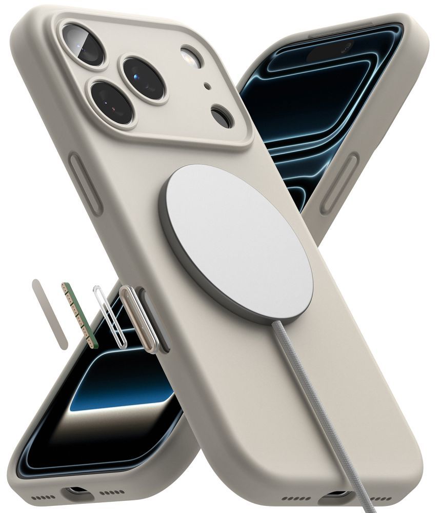 Ringke silikone-MagSafe-etui til iPhone 18 Pro Max – beige