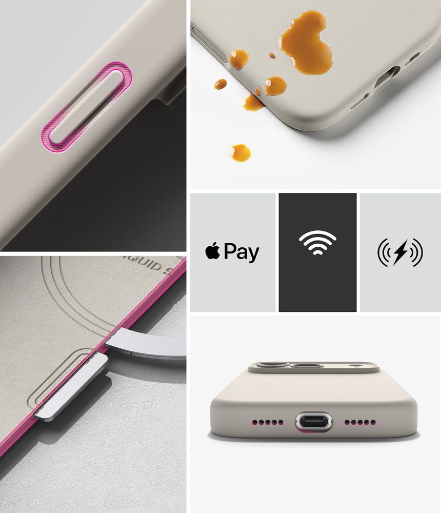 Ringke silikone-MagSafe-etui til iPhone 18 Pro Max – beige