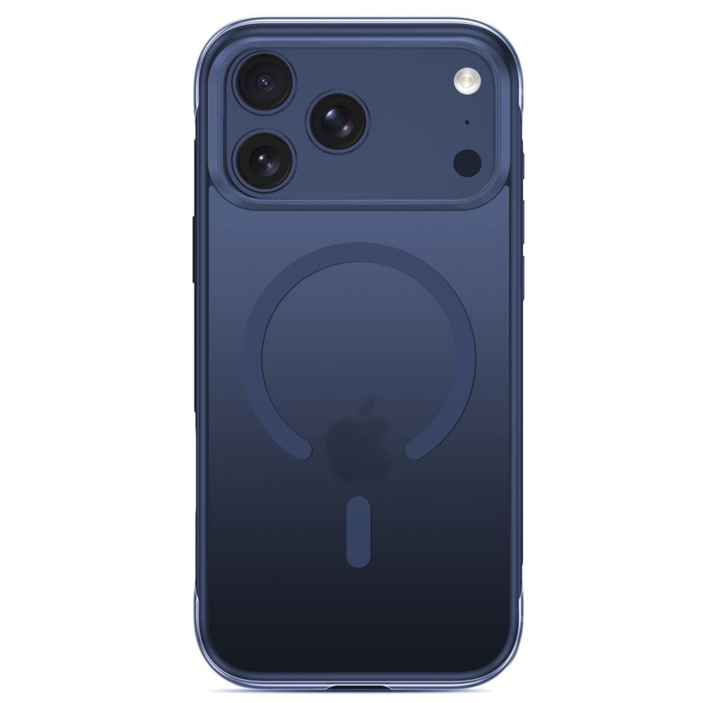 Tech-Protect MagAir MagSafe CC-etui til iPhone 18 Pro Max / 17 Pro Max – mat mørkeblå