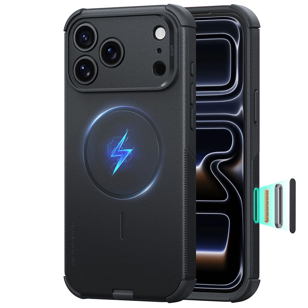 ESR Cyber Tough MagSafe-skal för iPhone 18 Pro / 17 Pro – Svart
