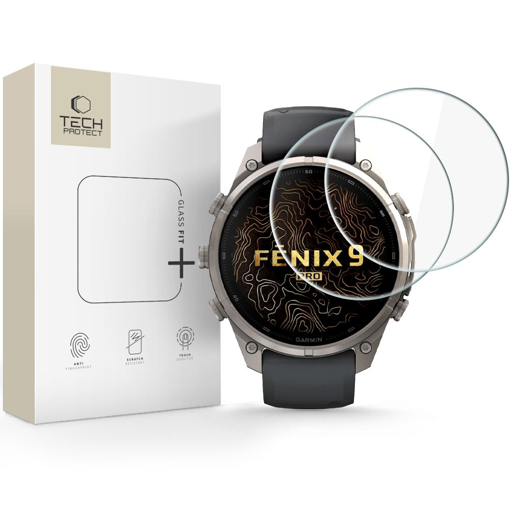 Tech-Protect Glass Fit+ härdat glas till Garmin Fenix 9 Pro 47 mm