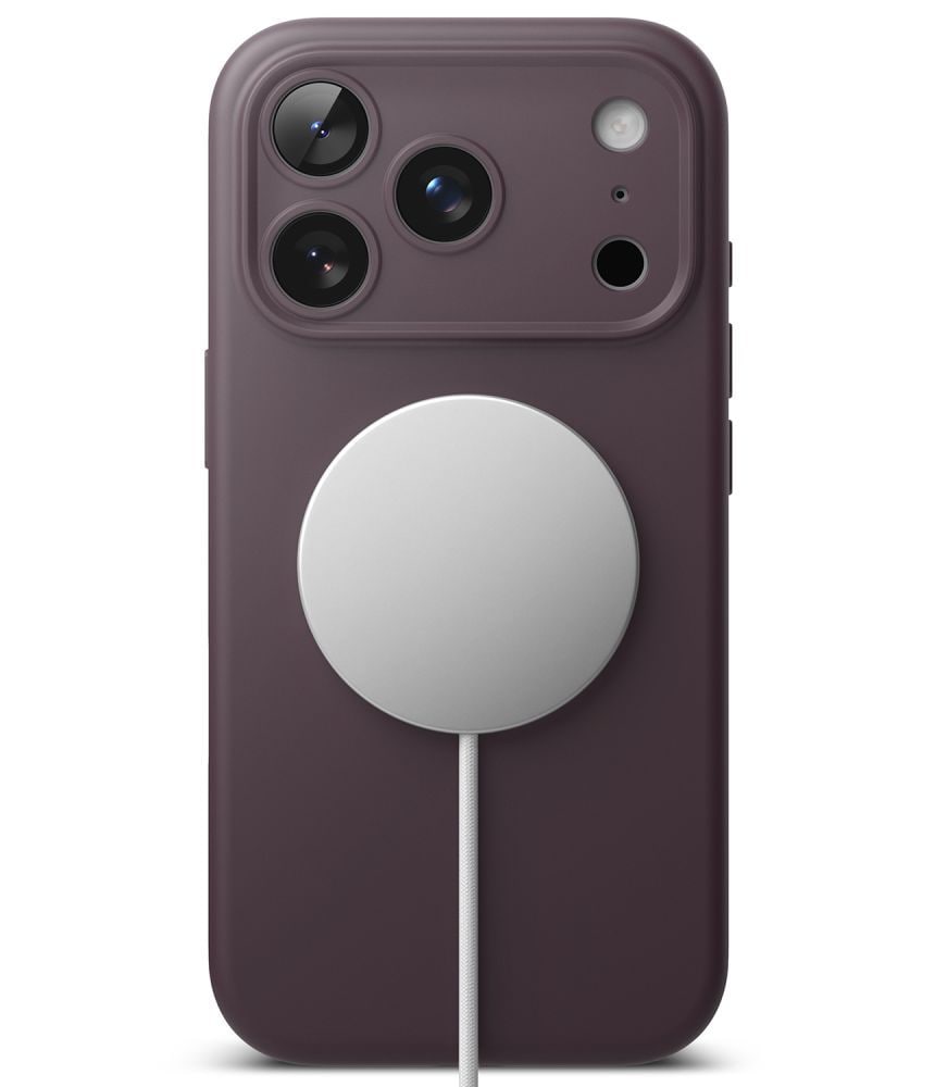 Ringke MagSafe-etui i silikone til iPhone 18 Pro Max – mørk Cherry