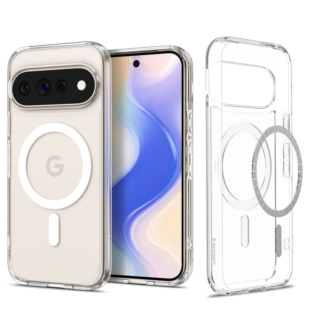 Spigen Ultra Hybrid Mag MagSafe-fodral för Google Pixel 11 Pro XL – genomskinligt och vitt