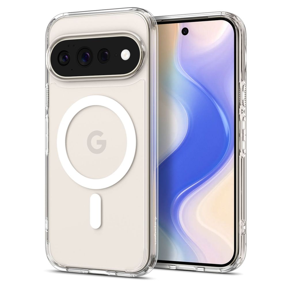 Spigen Ultra Hybrid Mag MagSafe-etui til Google Pixel 11 Pro XL – gennemsigtigt og hvidt