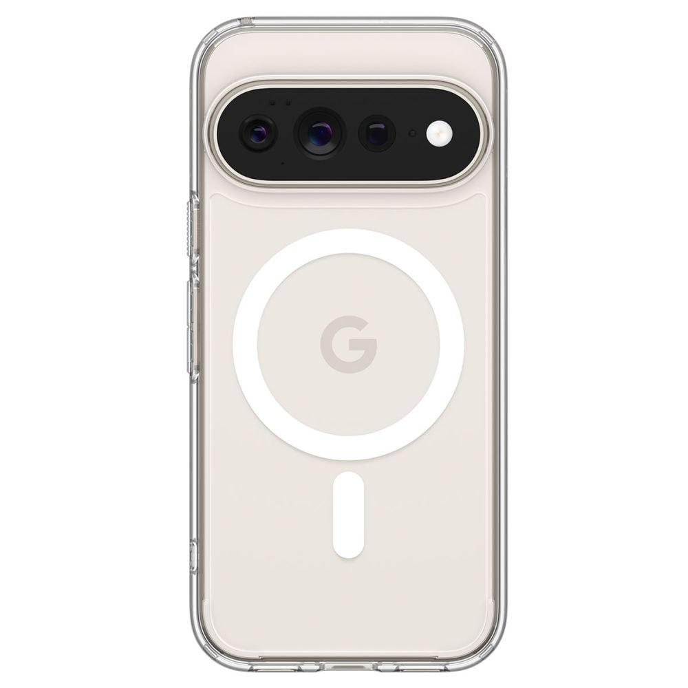 Spigen Ultra Hybrid Mag MagSafe-etui til Google Pixel 11 Pro XL – gennemsigtigt og hvidt