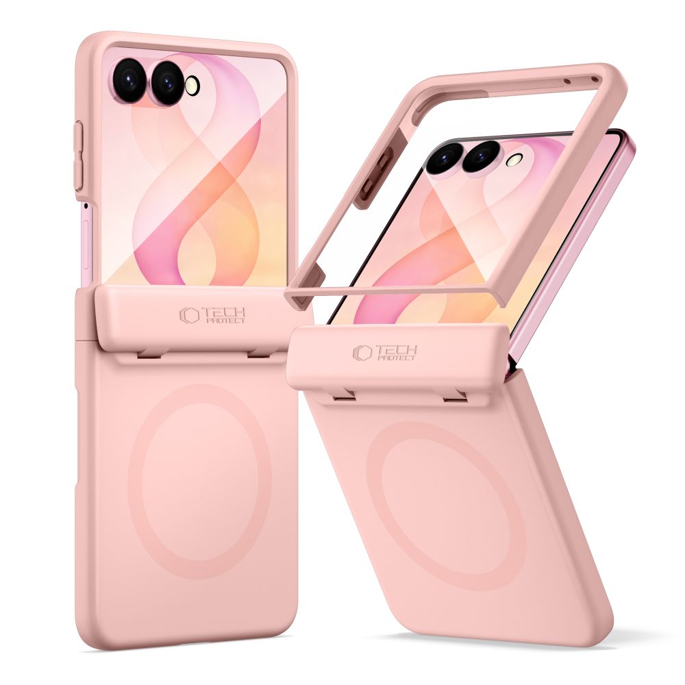 Tech-Protect Kevlar Aura MagSafe-fodral för Samsung Galaxy Z Flip 8 – Rosa