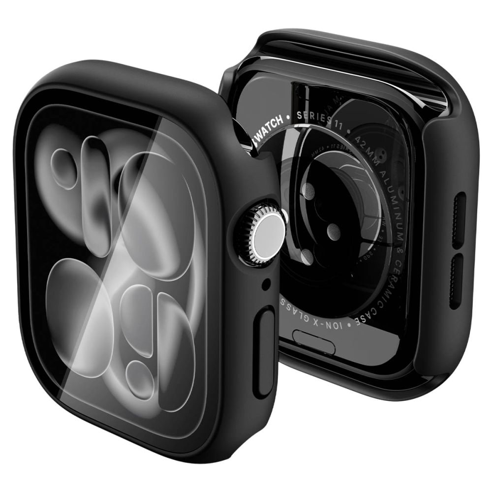 Spigen Thin Fit 360-fodral Spigen Thin Fit 360-fodral för Apple Watch 42 mm – Svart