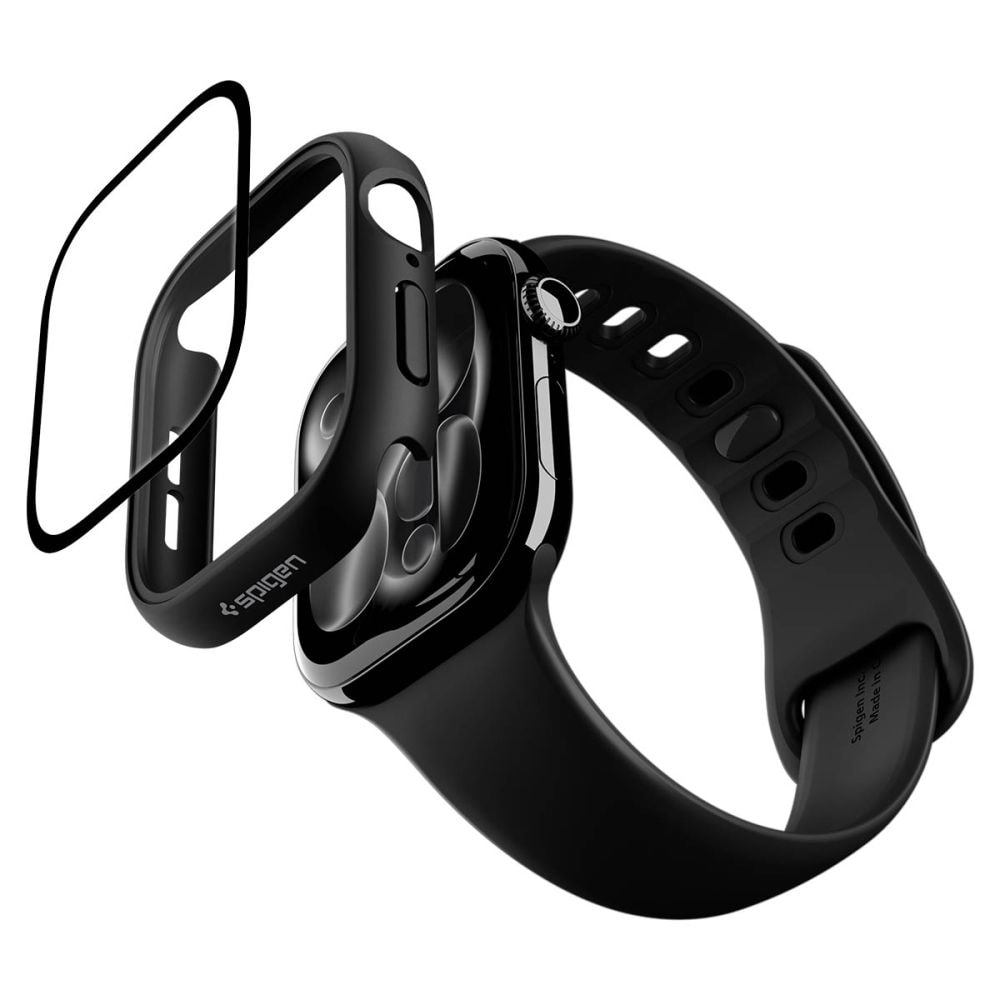 Spigen Thin Fit 360-etui Spigen Thin Fit 360-etui til Apple Watch 42 mm – Sort
