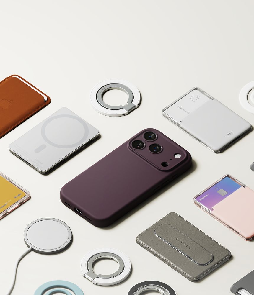 Ringke MagSafe-etui i silikone til iPhone 18 Pro – mørk Cherry