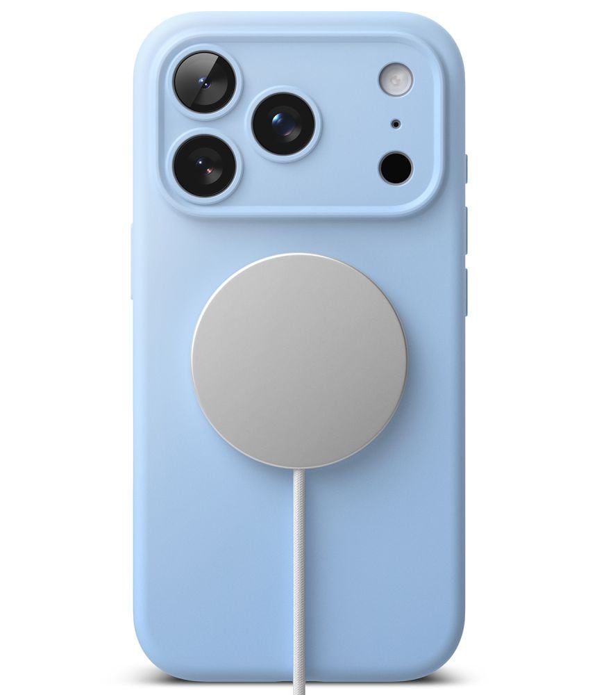 Ringke MagSafe-etui i silikone til iPhone 18 Pro Max – lyseblåt